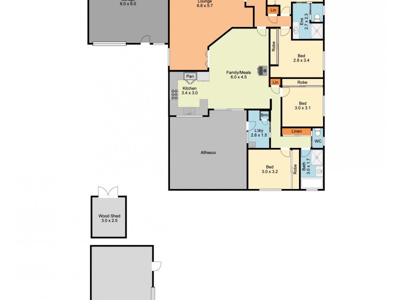 13 Murra Court, Kiewa VIC 3691 Floorplan