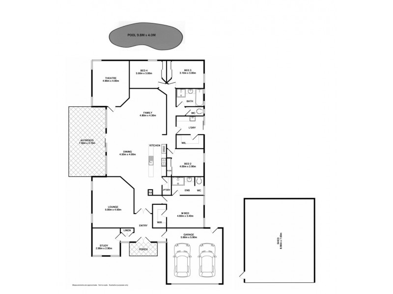 7 Riversdale Place, Wodonga VIC 3690 Floorplan