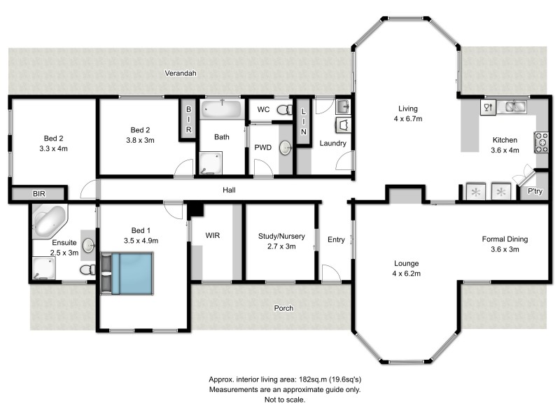 12 James Court, Rutherglen VIC 3685 Floorplan