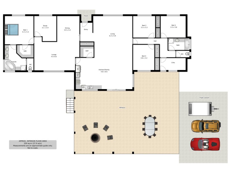 18 Beardmore Street, Bethanga VIC 3691 Floorplan