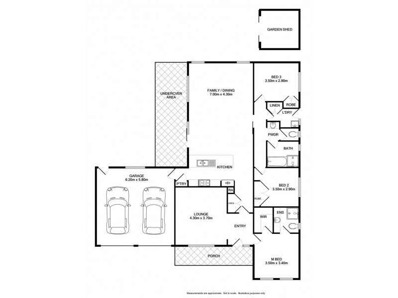 2 Sharp Court, Wodonga VIC 3690 Floorplan