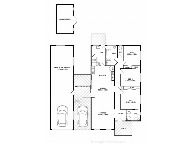 132 Brockley Street, Wodonga VIC 3690 Floorplan