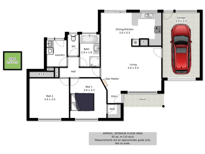 3/46 Azure Drive, Wodonga VIC 3690 Floorplan