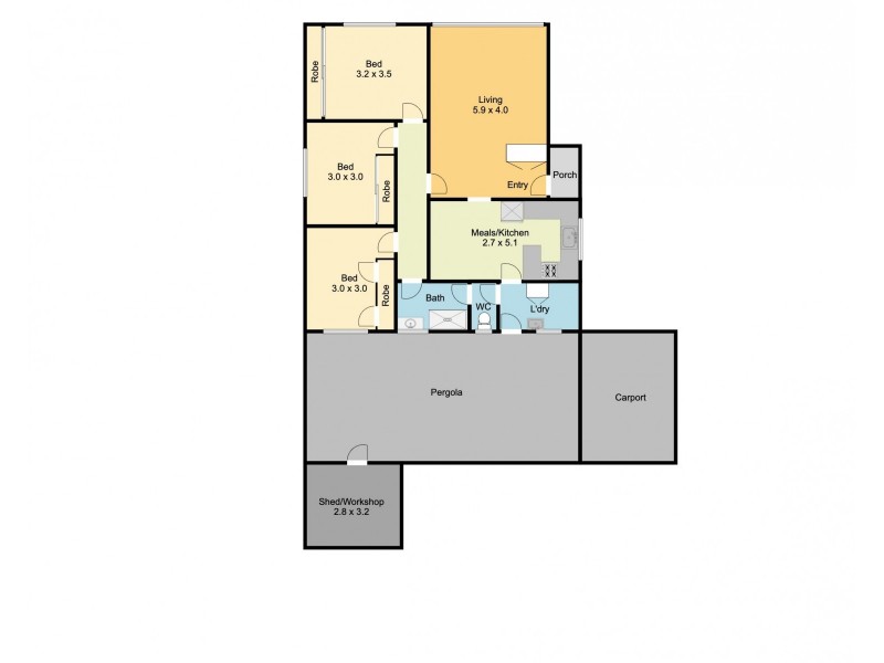 11 Anderson Street, Wodonga VIC 3690 Floorplan