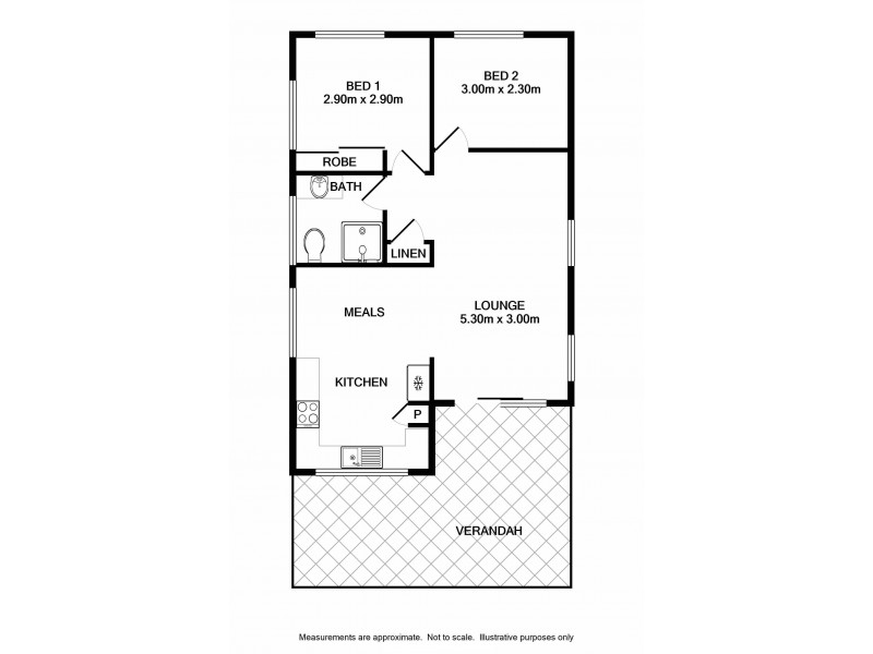 Cabin 29 33 Boathaven Road, Ebden VIC 3691 Floorplan