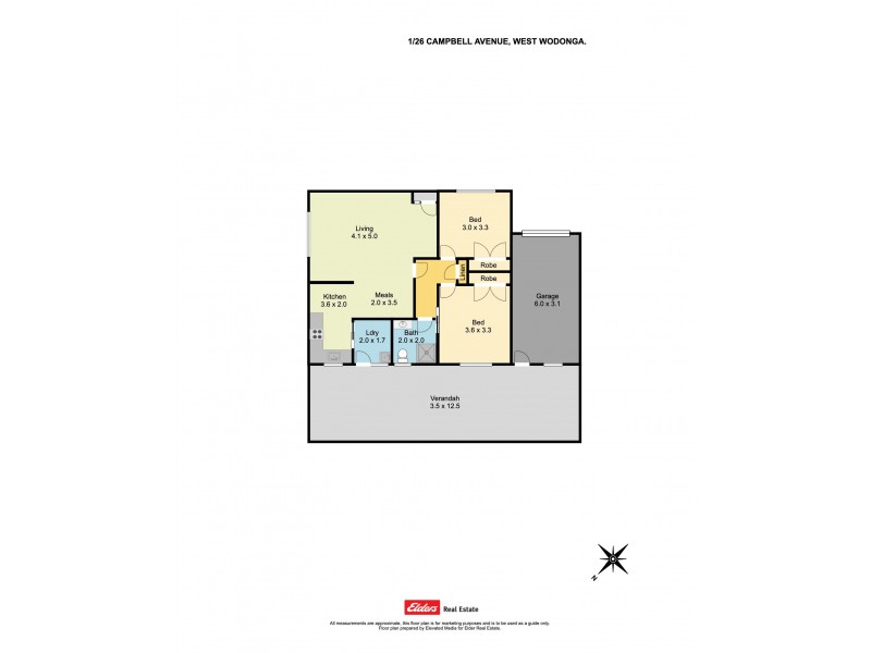 1/26 Campbell Avenue, Wodonga VIC 3690 Floorplan