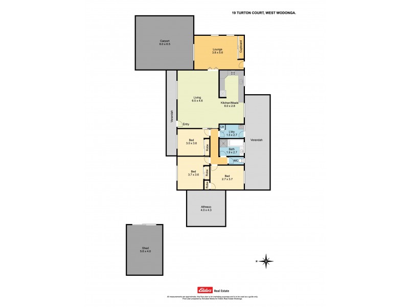 19 Turton Court, Wodonga VIC 3690 Floorplan