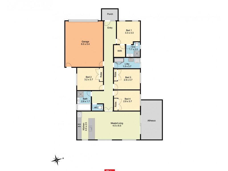 9 McAuliffe Street, Wodonga VIC 3690 Floorplan