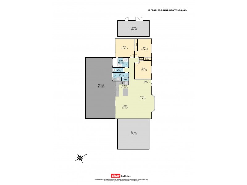 12 Prosper Court, Wodonga VIC 3690 Floorplan