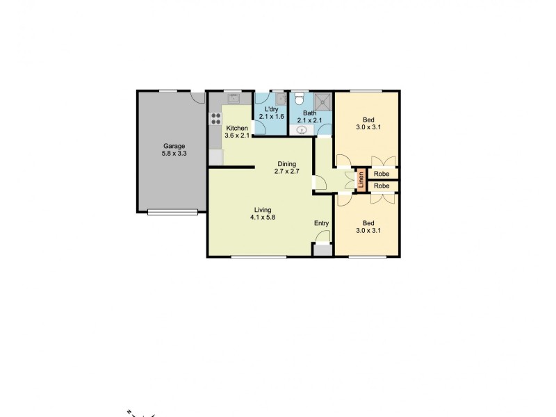 Unit 1 and 2/1 Burns Court, Wodonga VIC 3690 Floorplan
