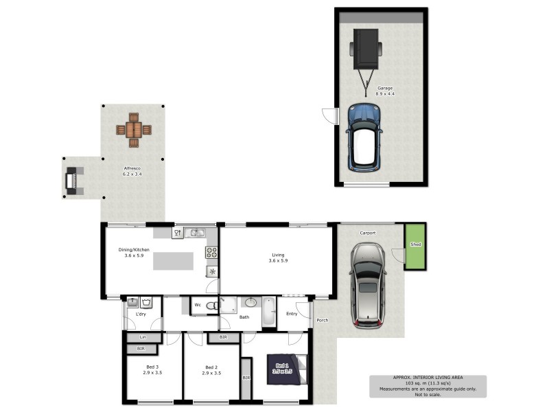 25 Wiltshire Crescent, Wodonga VIC 3690 Floorplan