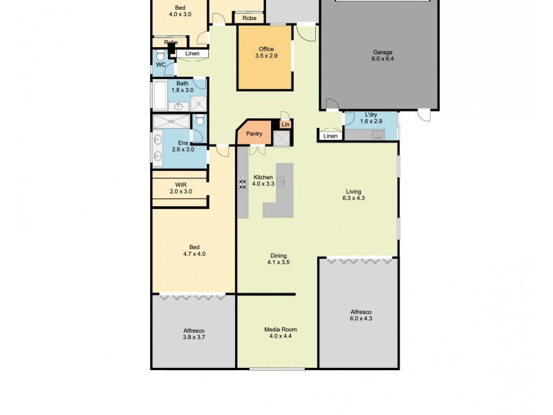 14 Victoria Cross Parade, Wodonga VIC 3690 Floorplan