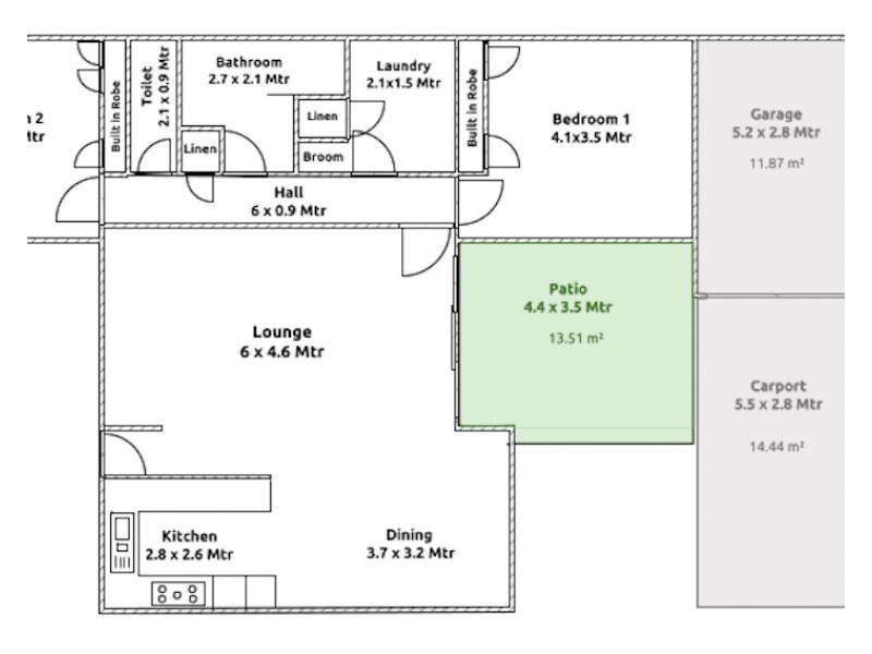2/621 Olive Street, Albury NSW 2640 Floorplan