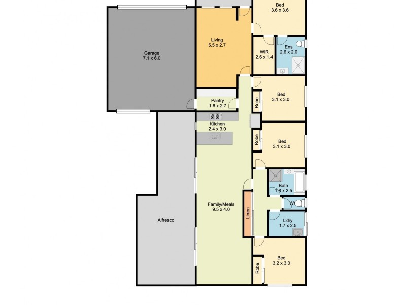 14 Keysor Way, Wodonga VIC 3690 Floorplan
