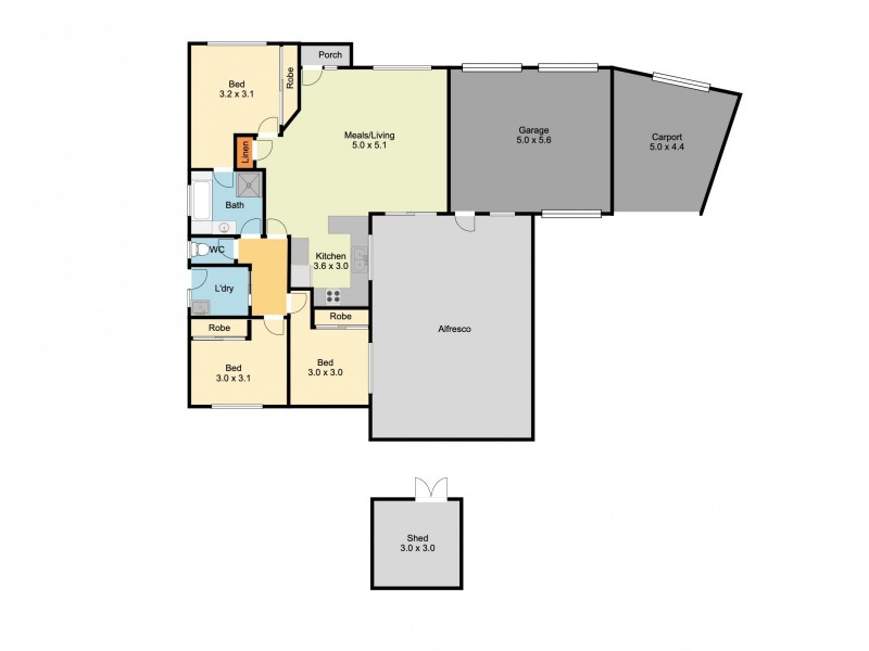 25 Wright Street, Glenroy NSW 2640 Floorplan