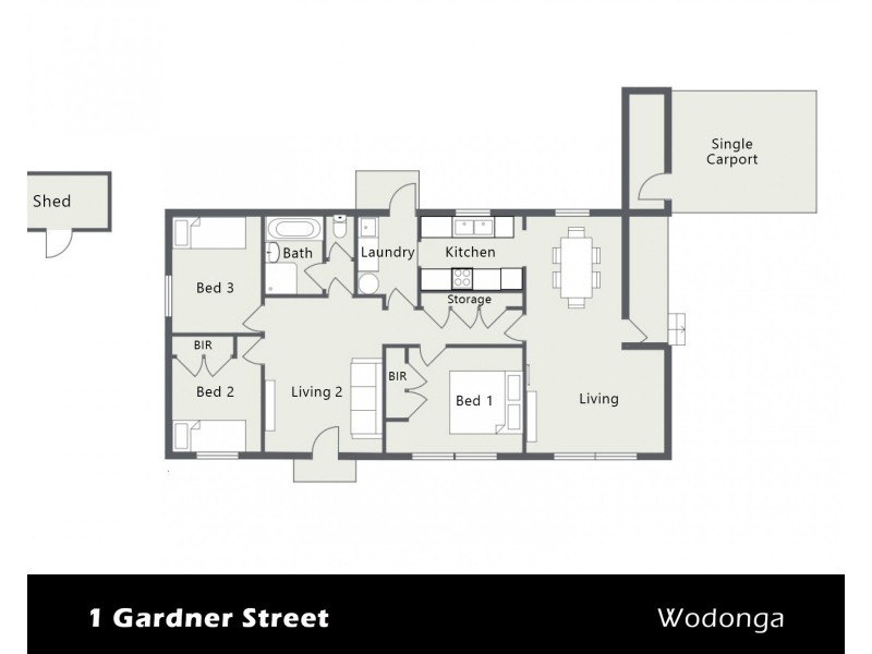 1 Gardner Street, Wodonga VIC 3690 Floorplan