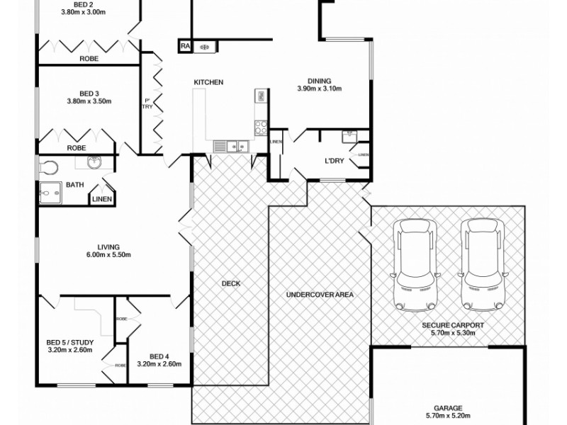 16 Thomas Mitchell Drive, Wodonga VIC 3690 Floorplan