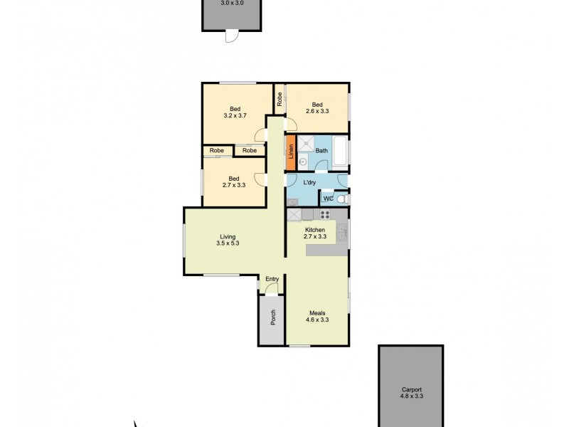 1 Tara Drive, Barnawartha VIC 3688 Floorplan
