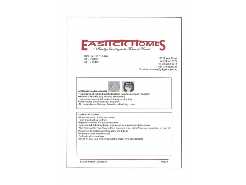 lot 21 Circa Way Evans Park, Ararat VIC 3377