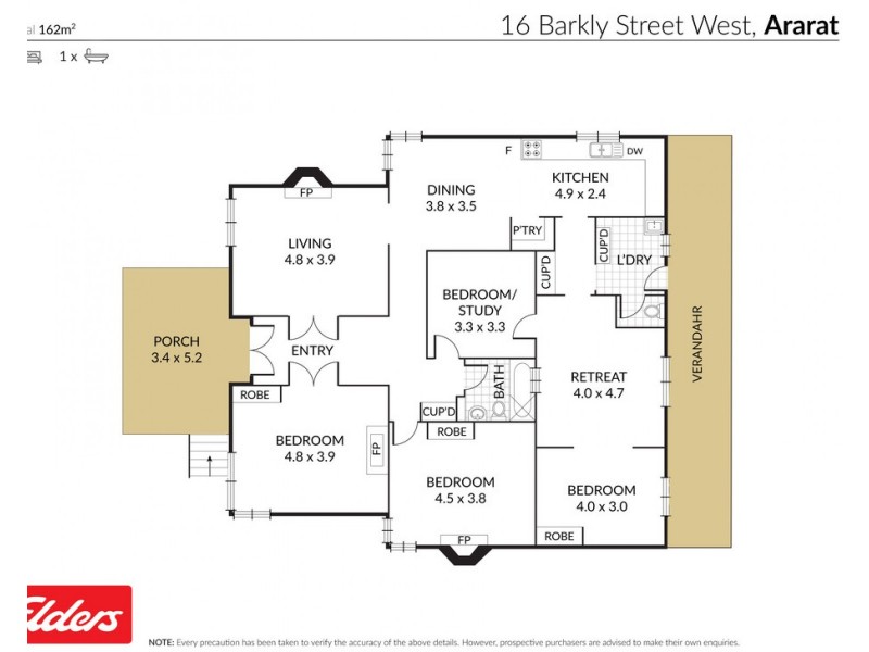 16 Barkly Street West, Ararat VIC 3377 Floorplan