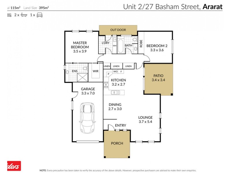 2/27 Basham Street, Ararat VIC 3377