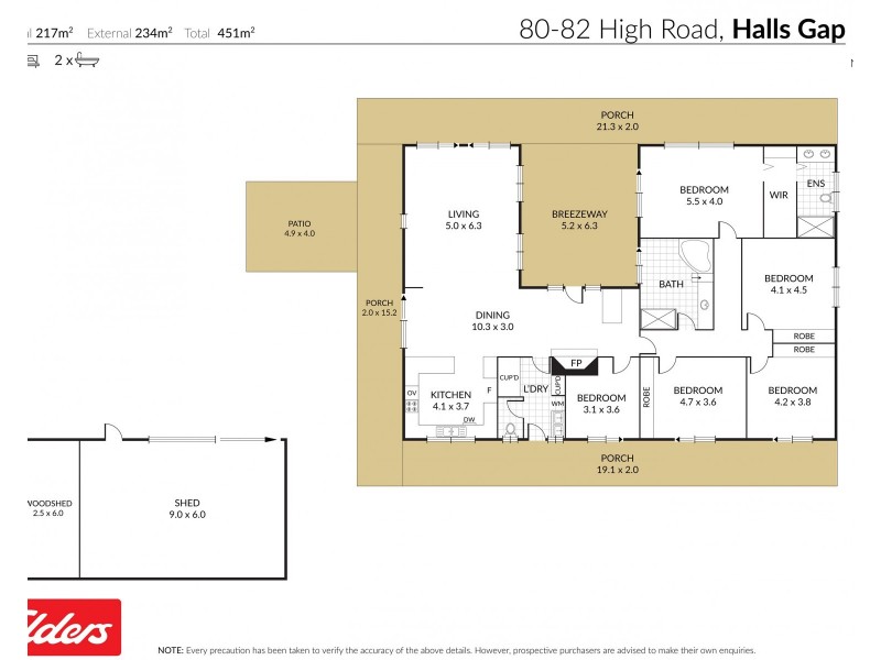 80-82 High Road, Halls Gap VIC 3381 Floorplan