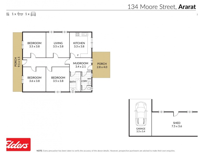 134 Moore Street, Ararat VIC 3377 Floorplan