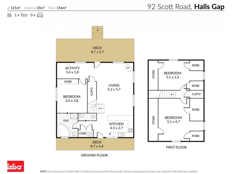 92 Scott Road, Halls Gap VIC 3381 Floorplan