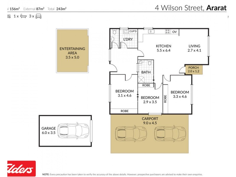 4 Wilson Street, Ararat VIC 3377 Floorplan