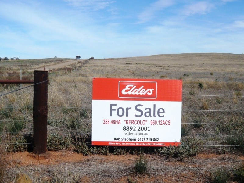 * 388.48ha Kercolo 960.12acs, Hallett SA 5419
