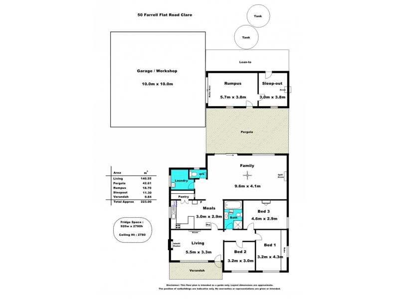 50 Farrell Flat Road, Clare SA 5453 Floorplan