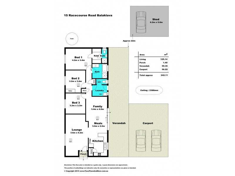 15 Racecourse Road, Balaklava SA 5461 Floorplan