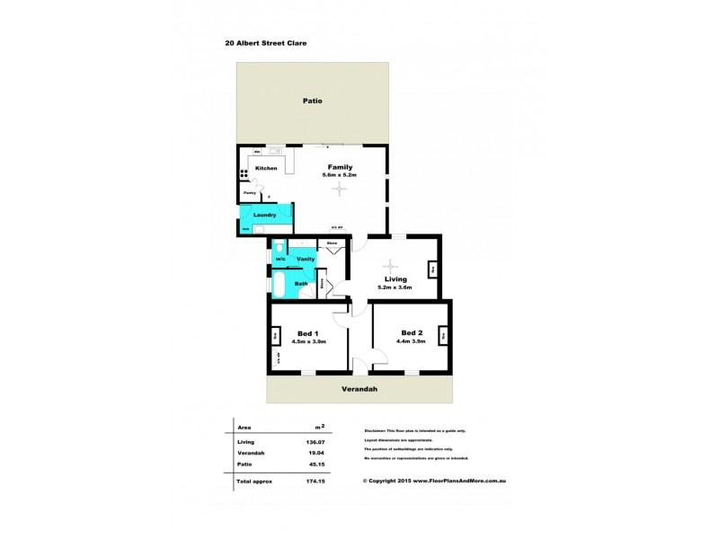 20 Albert Street, Clare SA 5453 Floorplan