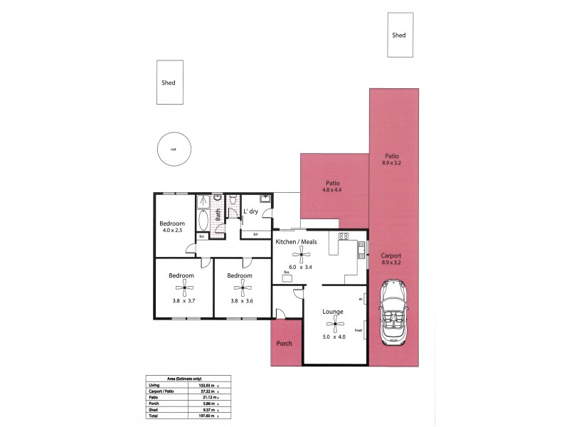 19 Third Street, Snowtown SA 5520 Floorplan