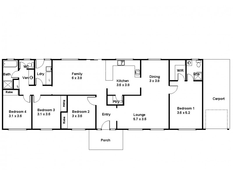 85 Badcoe Rd, Loxton SA 5333 Floorplan
