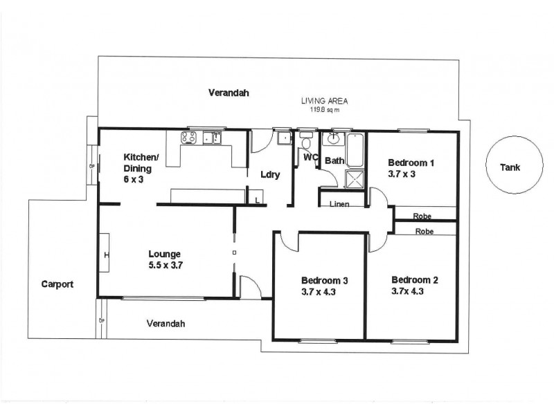 15 Aitken Street, Berri SA 5343 Floorplan