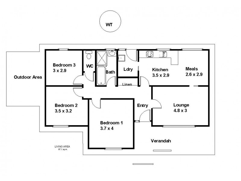 4 Carnie Street, Barmera SA 5345 Floorplan