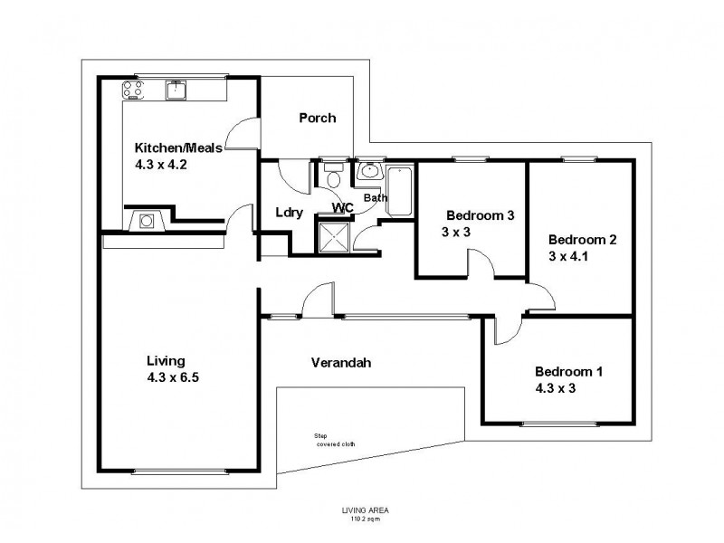 9 Cameron Street, Waikerie SA 5330 Floorplan