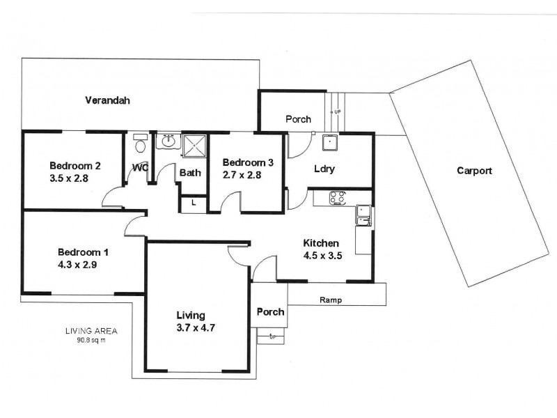 12 Jacobs Street, Waikerie SA 5330 Floorplan
