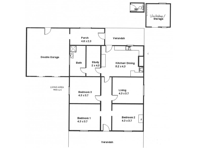46 Twenty Fourth Street, Renmark SA 5341 Floorplan