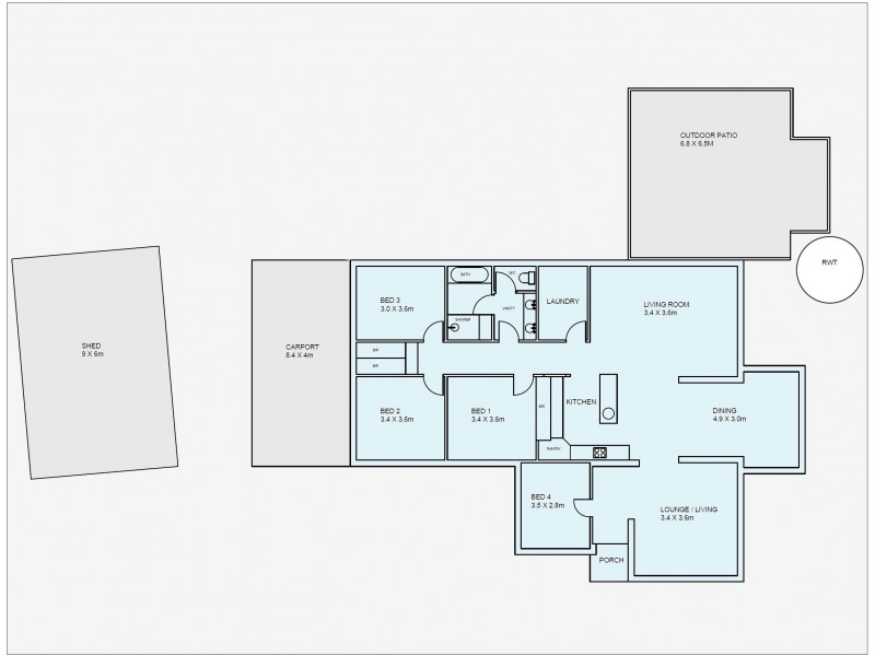 1794 Bookpurnong Road, Loxton SA 5333 Floorplan