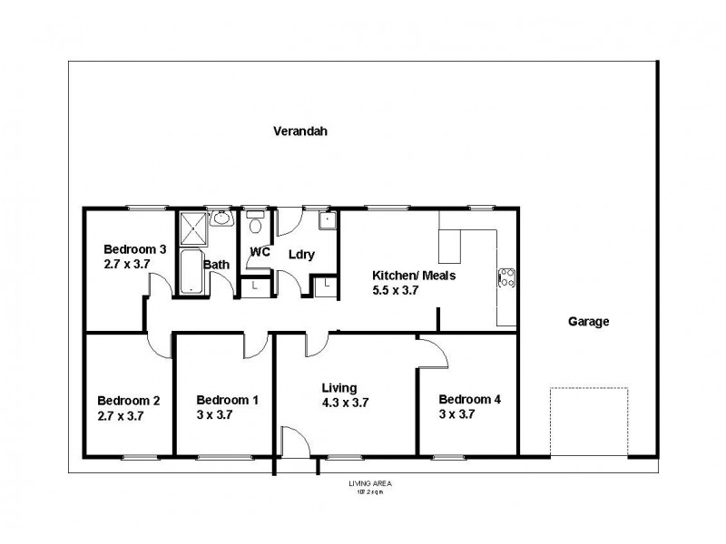 13 Mildura Street, Renmark SA 5341 Floorplan