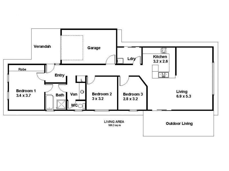 16A Railway Terrace, Renmark SA 5341 Floorplan