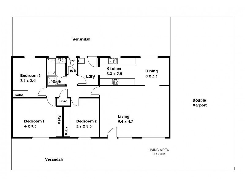 280 Alamein Avenue, Loxton SA 5333 Floorplan