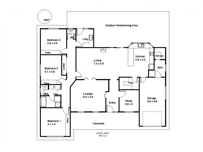 3 Middleton Avenue, Paringa SA 5340 Floorplan