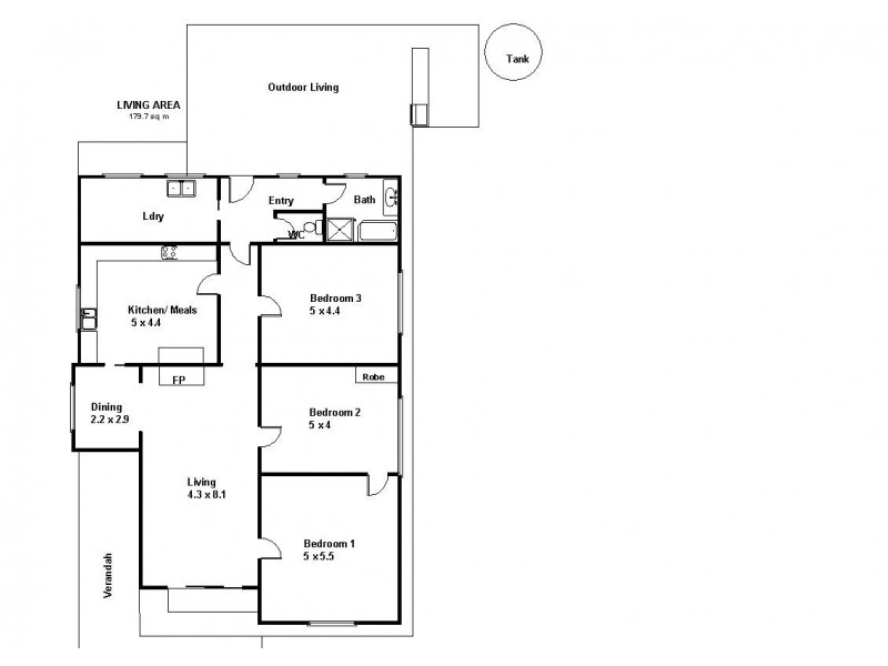 145 Ontario Street, Renmark West SA 5341 Floorplan