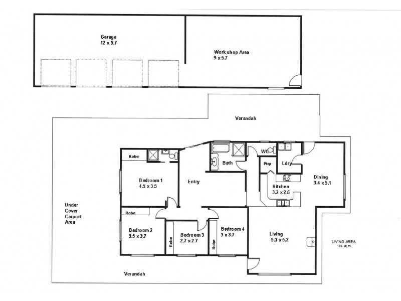 112 Promnitz Road, Waikerie SA 5330 Floorplan