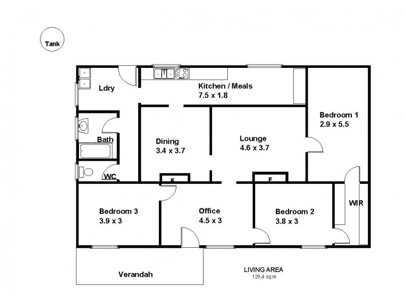 16 Moss Road, Monash SA 5342 Floorplan