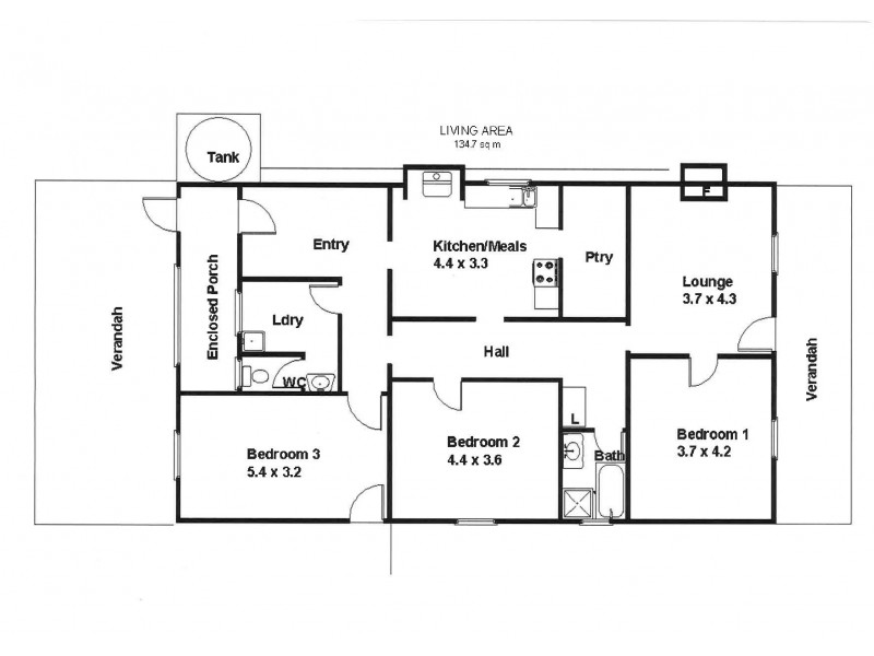 51 Baldock Road, Waikerie SA 5330 Floorplan