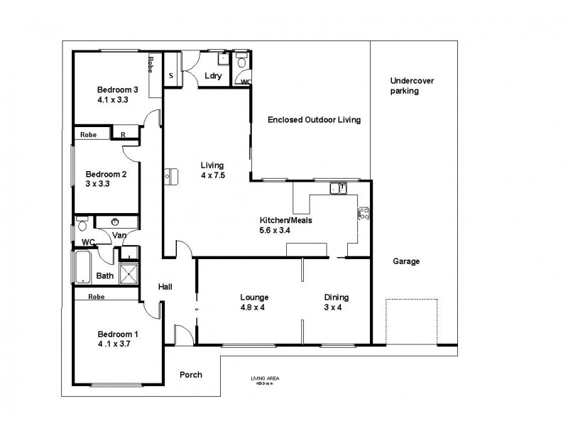 45 Twenty First Street, Renmark SA 5341 Floorplan